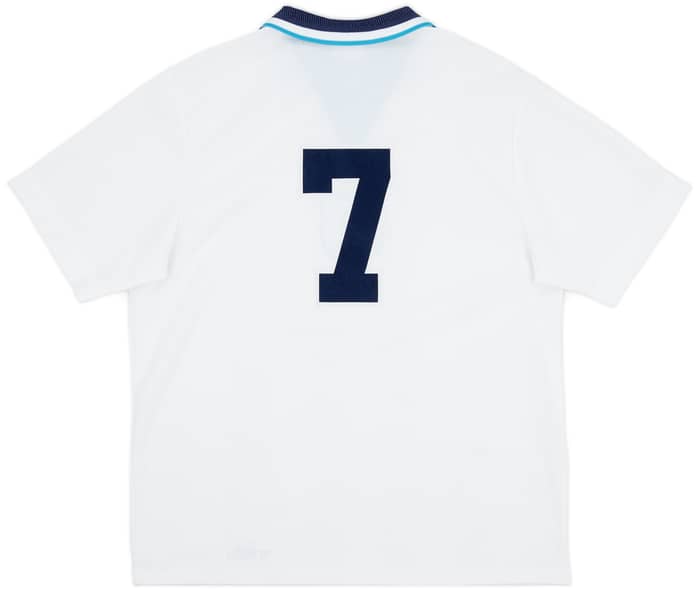 1995-97 England Home Shirt #7 - 7/10 - (L)