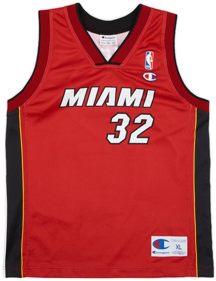 2004-07 Miami Heat O'Neal #32 Champion Alternate Jersey - 8/10 - (XL.Boys)