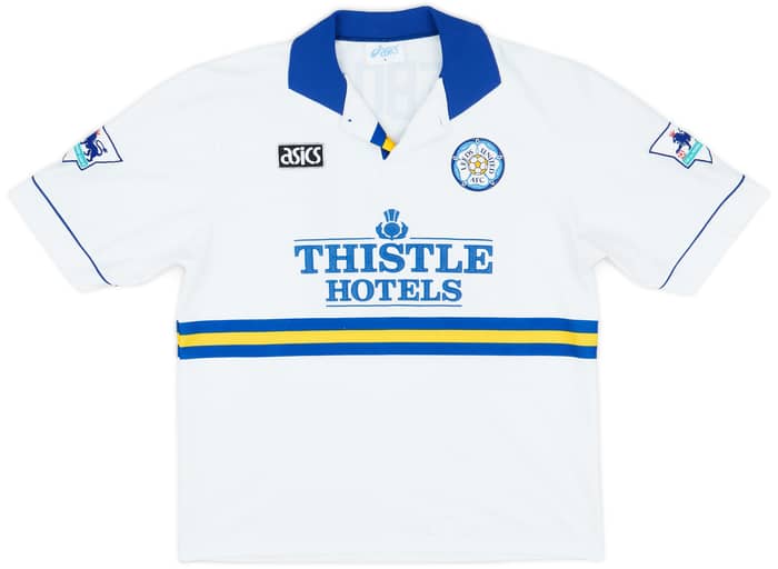 1993-95 Leeds United Home Shirt Yeboah #21 - 6/10 - (L)