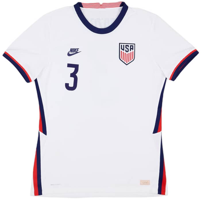 2020-21 USA Player Issue Vaporknit Home Shirt Miazga #3 - 8/10 - (L)