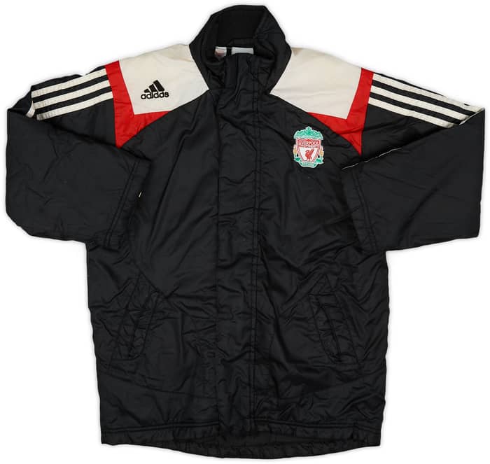 2007-08 Liverpool adidas Padded Bench Coat - 6/10 - (XS.Boys)
