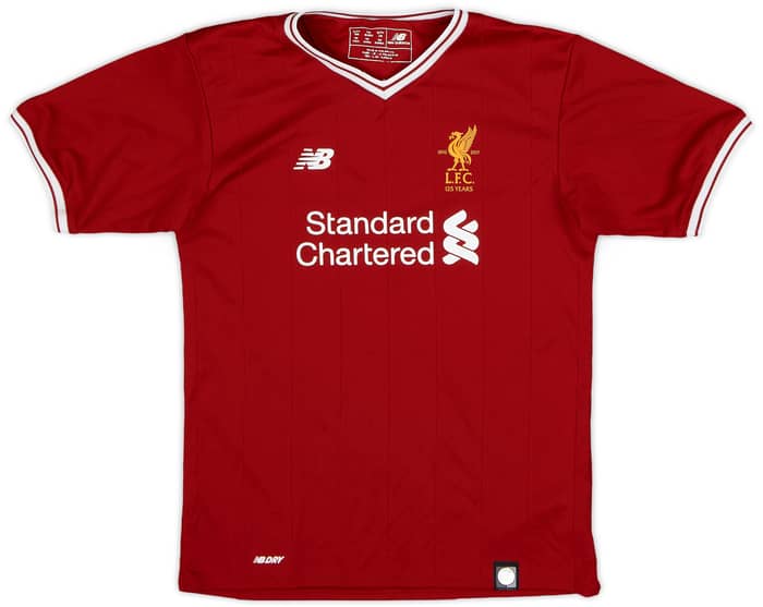 2017-18 Liverpool 125 Years Home Shirt - 8/10 - (S.Boys)