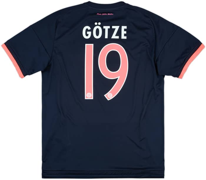 2015-16 Bayern Munich Third Shirt Gotze #19 - 8/10 - (L)
