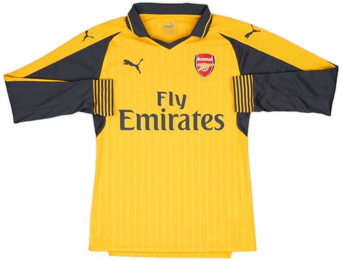2016-17 Arsenal Match Issue Away L/S Shirt #10