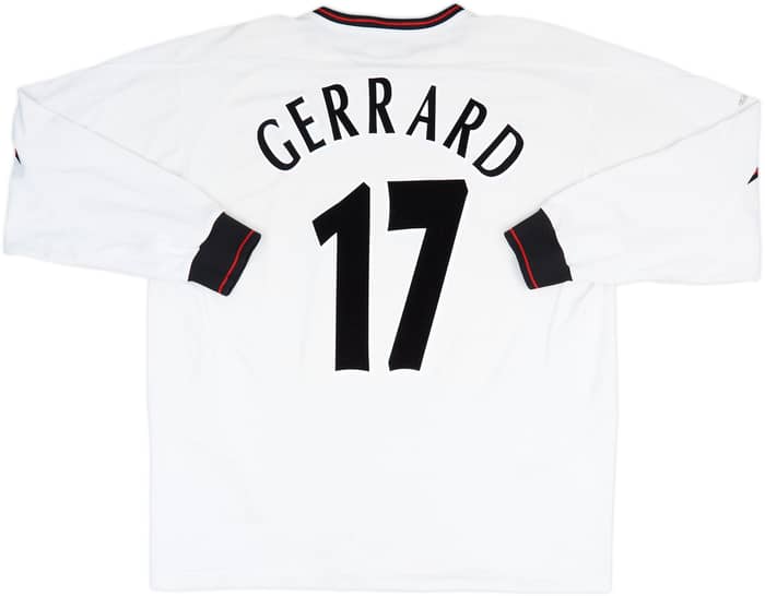 2003-04 Liverpool Away Shirt Gerrard #17 - 8/10 - (XL)