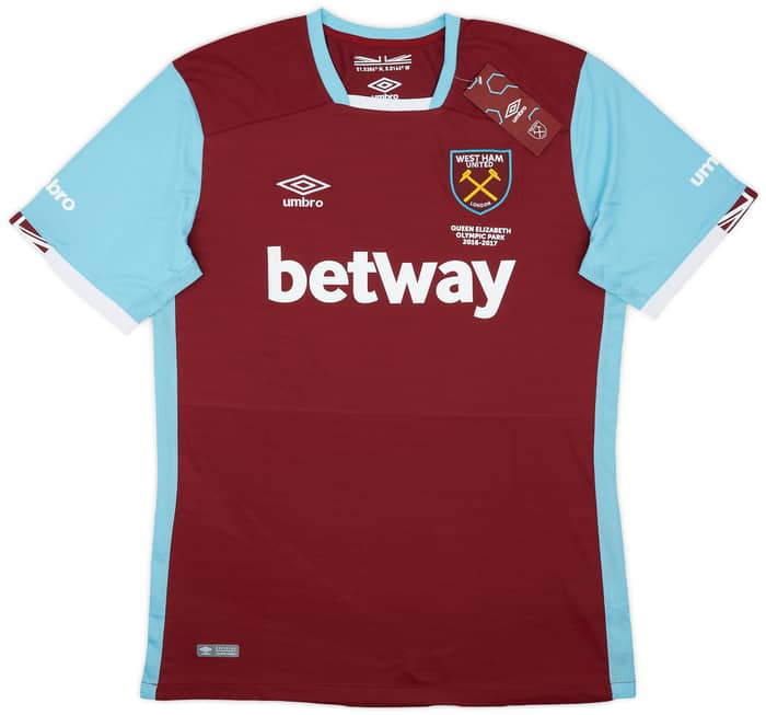 2016-17 West Ham Home Shirt Noble #16 (XL)