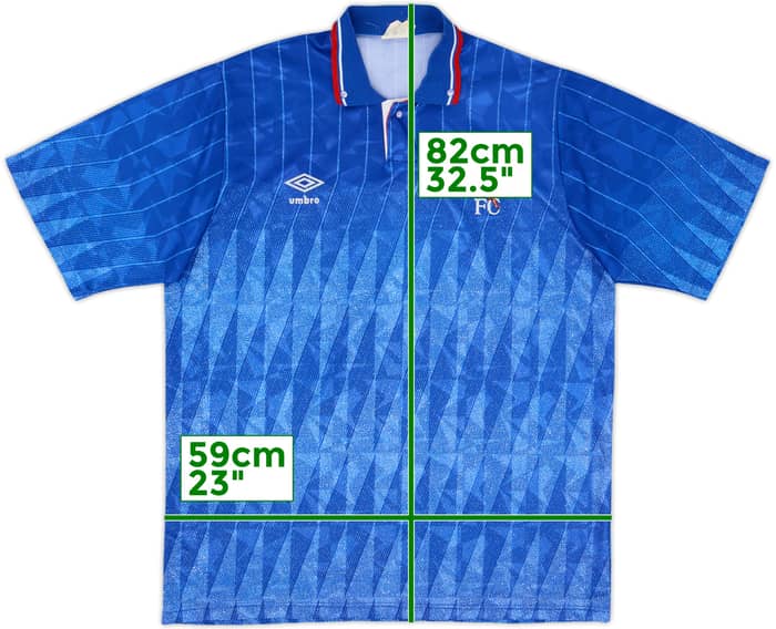 1989-91 Chelsea Home Shirt - 6/10 - (L)