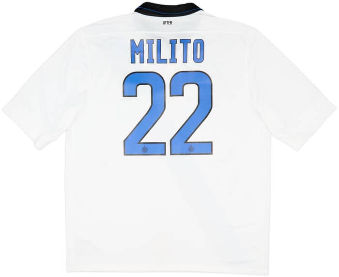 2011-12 Inter Milan Away Shirt Milito #22 - 8/10 - (XL)