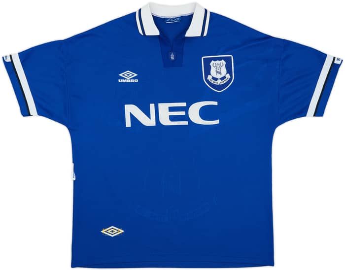 1993-95 Everton Home Shirt Ferguson #9 - 8/10 - (XL)