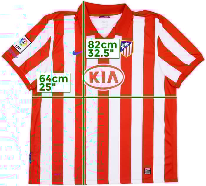 2009-10 Atletico Madrid Home Shirt - 7/10 - (XXL)