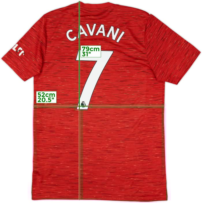2020-21 Manchester United Home Shirt Cavani #7 - 6/10 - (M)