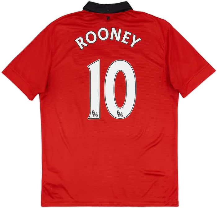 2013-14 Manchester United Home Shirt Rooney #10 - 8/10 - (L)