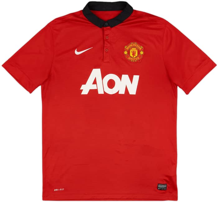 2013-14 Manchester United Home Shirt Rooney #10 - 8/10 - (L)