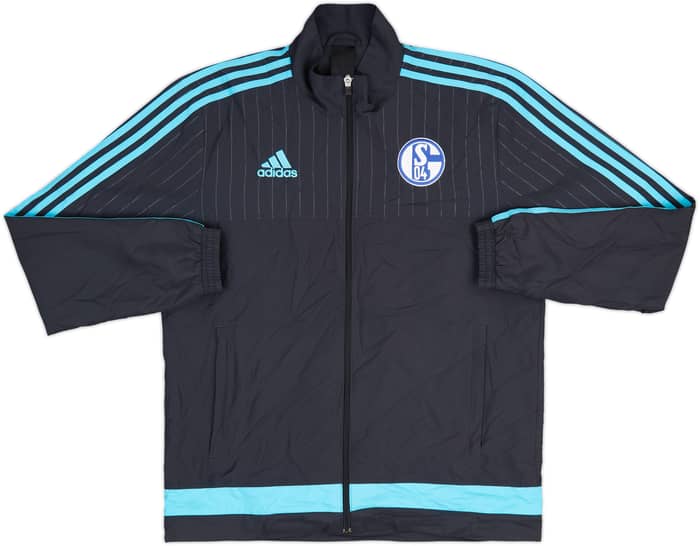 2015-16 Schalke adidas Track Jacket - 8/10 - (M)