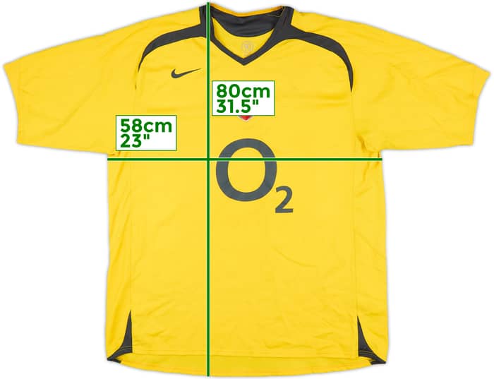 2005-06 Arsenal Away Shirt Bergkamp #10 - 8/10 - (XL)