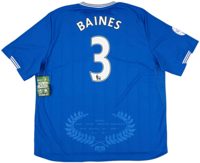 2009-10 Everton Home Shirt Baines #3 (XXL)