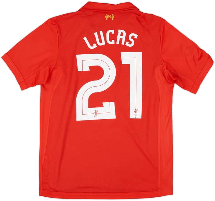 2012-13 Liverpool Home Shirt Lucas #21 - 8/10 - (M)