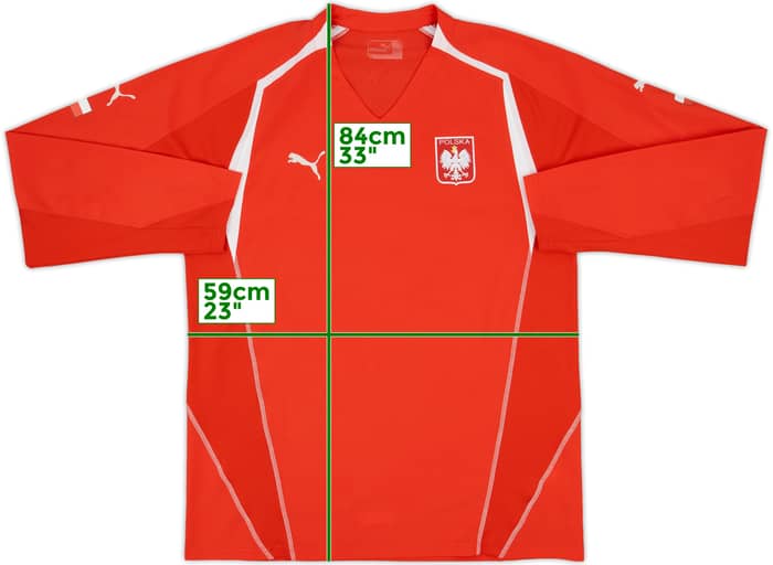 2006-08 Poland Away L/S Shirt - 8/10 - (XL)