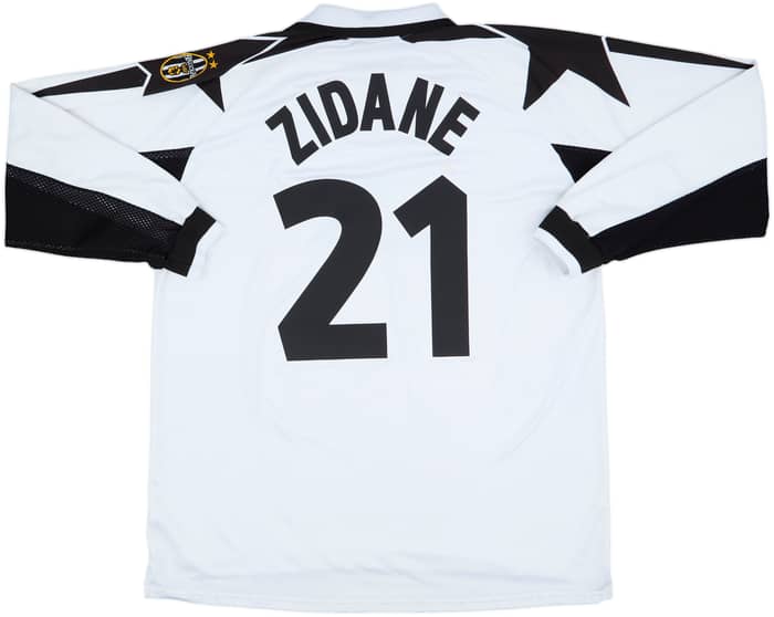 1998-99 Juventus Away L/S Shirt Zidane #21 - 8/10 - (XXL)