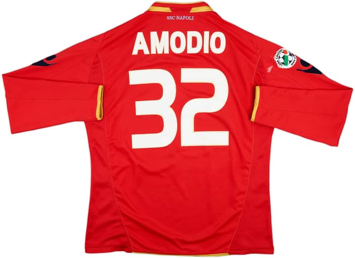 2009-10 Napoli Match Issue Third L/S Shirt Amodio #32