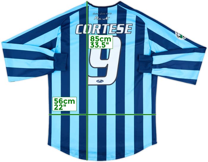 2006-07 Lecco Match Issue Home L/S Shirt Cortese #9