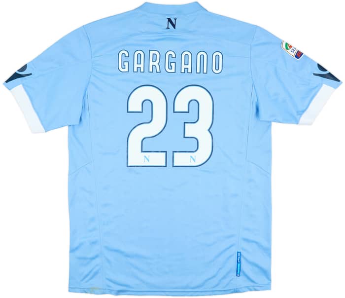 2010-11 Napoli Match Issue Home Shirt Gargano #23