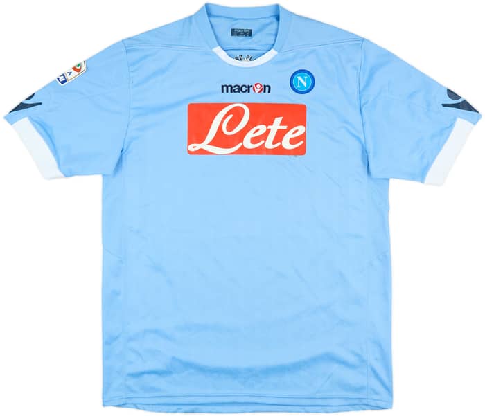 2010-11 Napoli Match Issue Home Shirt Gargano #23