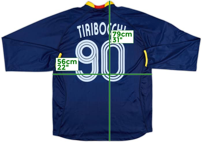 2007-08 Lecce Match Issue Third L/S Shirt Tiribocchi #90