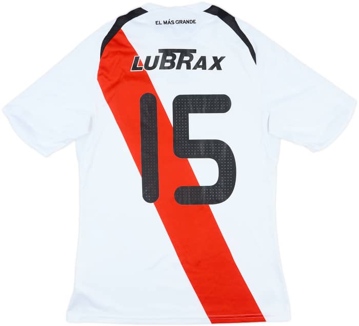 2009-10 River Plate Match Issue Home Shirt #15