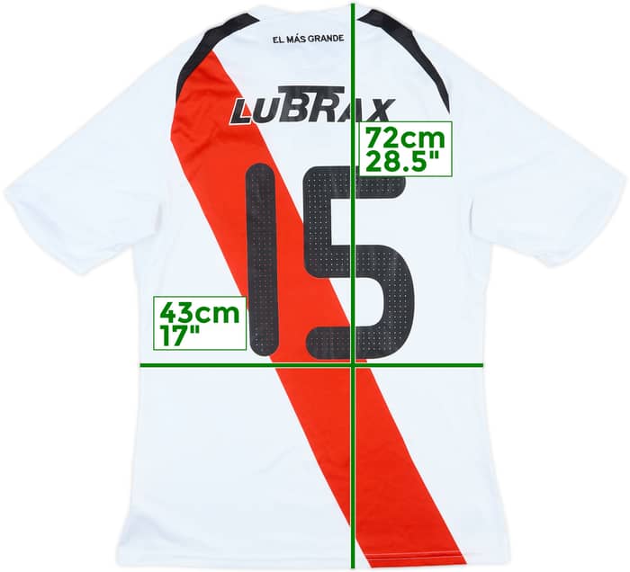 2009-10 River Plate Match Issue Home Shirt #15