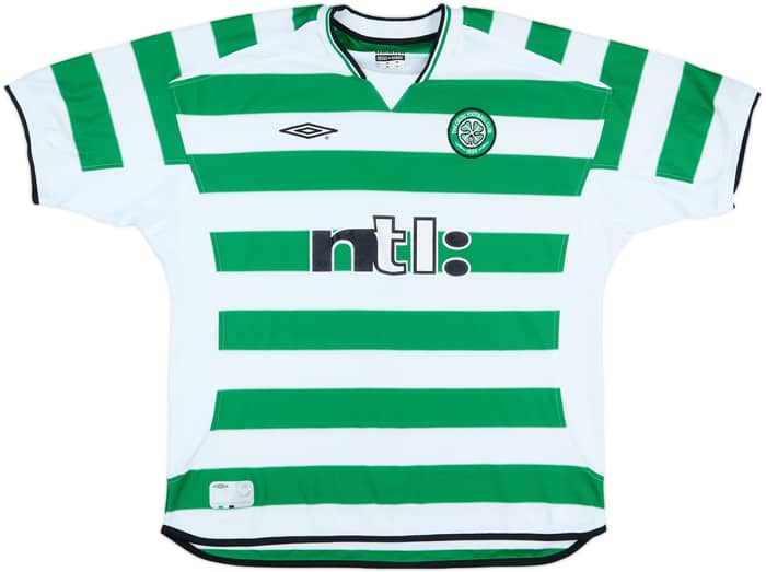 2001-03 Celtic Home Shirt #12 - 8/10 - (XL)