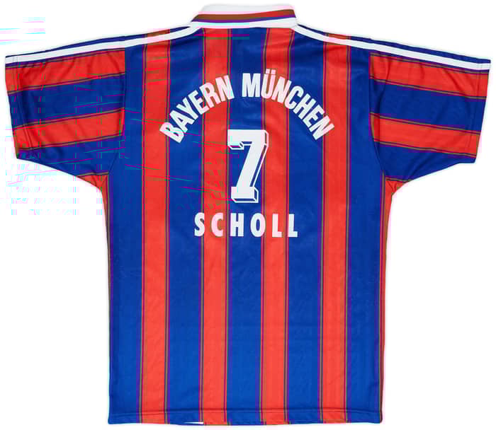 1995-97 Bayern Munich Home Shirt Scholl #7 - 7/10 - (S)