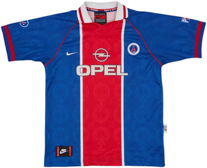 1996-97 Paris Saint-Germain Home Shirt #7 - 7/10 - (L.Boys)