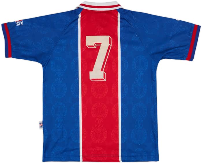 1996-97 Paris Saint-Germain Home Shirt #7 - 7/10 - (L.Boys)
