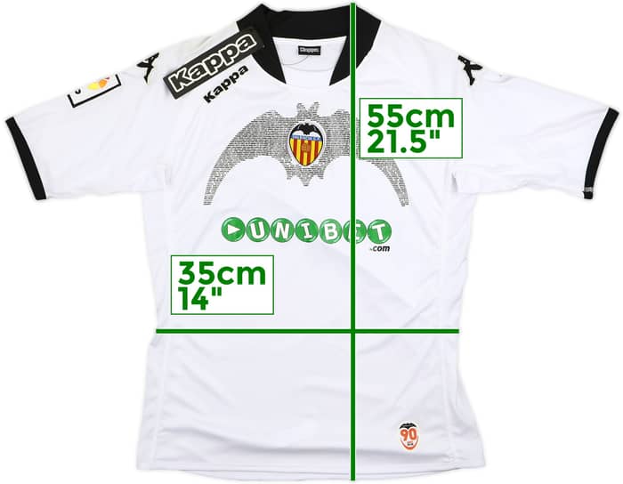 2009-10 Valencia 90th Anniversary Home Shirt (XL.Boys)