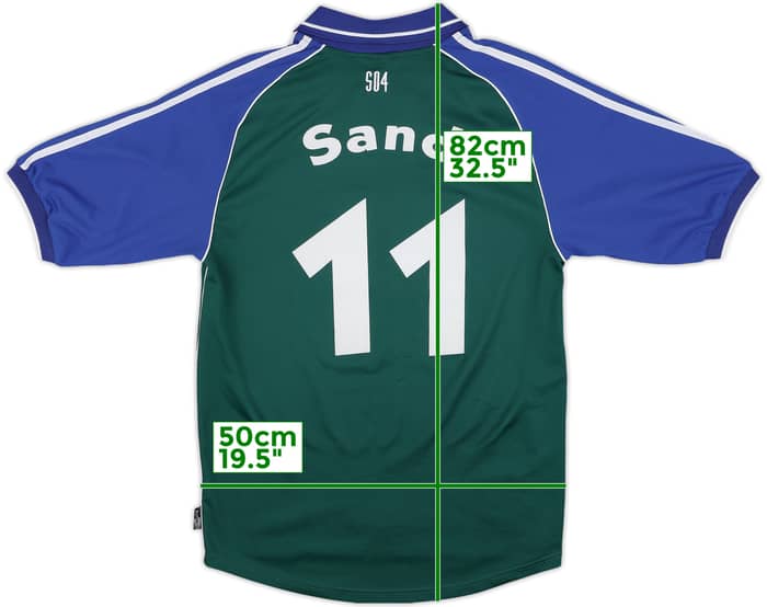 1999-00 Schalke Away Shirt Sand #11 - 8/10 - (S)