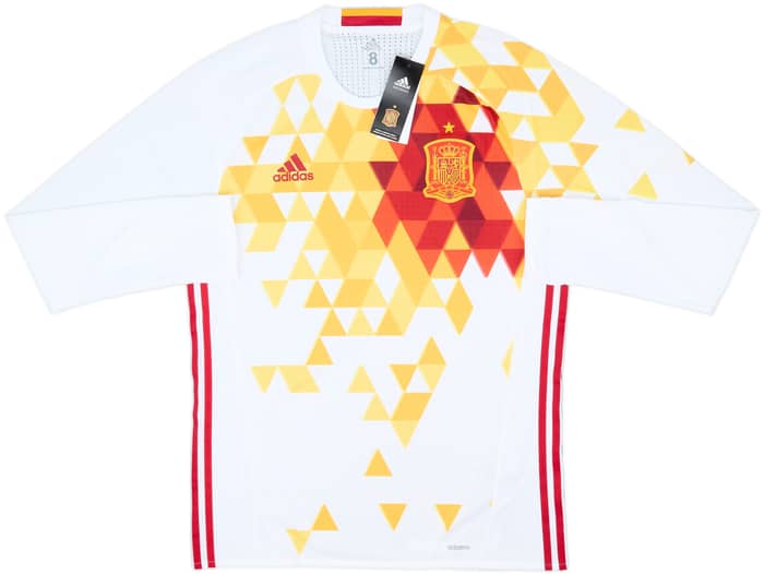 2016-17 Spain Player Issue Away L/S Shirt (L)
