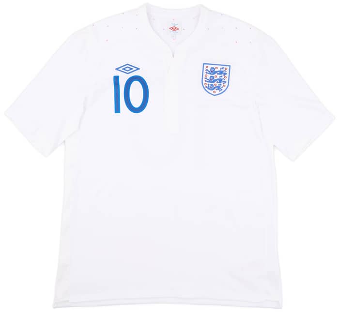 2010-11 England Home Shirt Rooney #10 - 9/10 - (L)