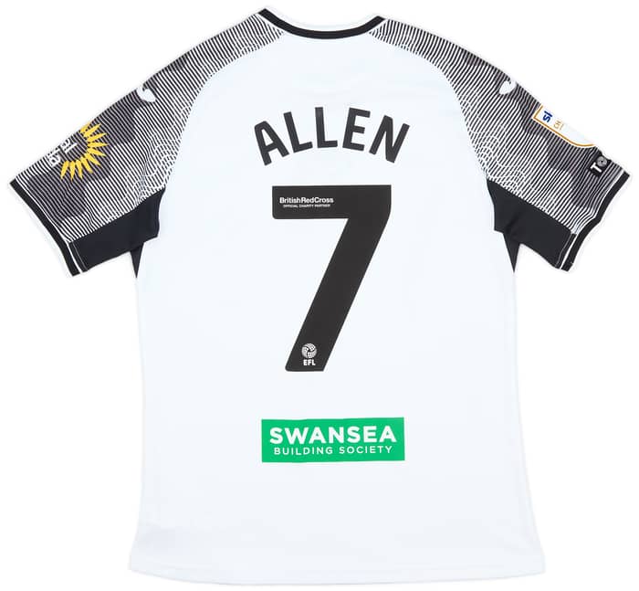 2023-24 Swansea Match Issue Home Shirt Allen #7