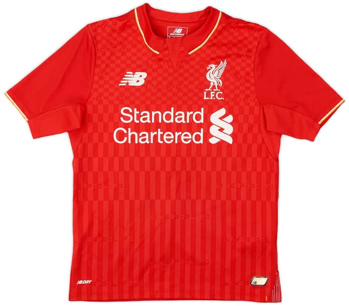 2015-16 Liverpool Home Shirt Flanagan #38 - 8/10 - (S.Boys)