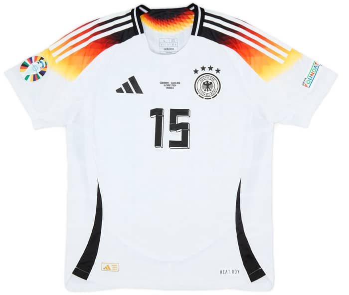 2024 Germany Match Issue European Championship Home Shirt Schlotterbeck #15