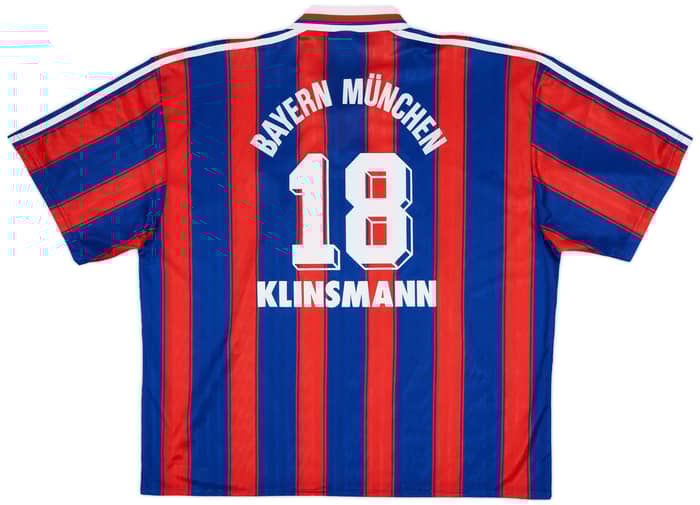 1995-97 Bayern Munich Home Shirt Klinsmann #18 - 7/10 - (XXL)