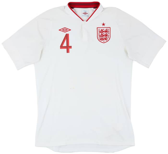 2012-13 England Home Shirt Gerrard #4 - 6/10 - (M)
