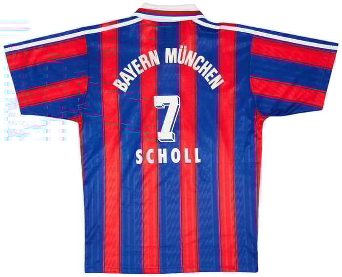 1995-97 Bayern Munich Home Shirt Scholl #7 - 8/10 - (S)