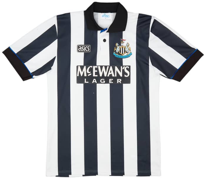 1993-95 Newcastle Home Shirt Cole #9 - 6/10 - (M)
