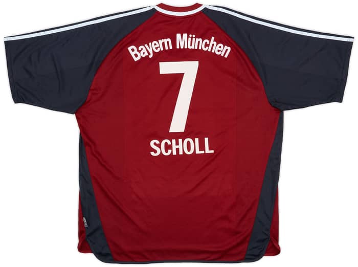 2001-02 Bayern Munich Home Shirt Scholl #7 - 5/10 - (XXL)