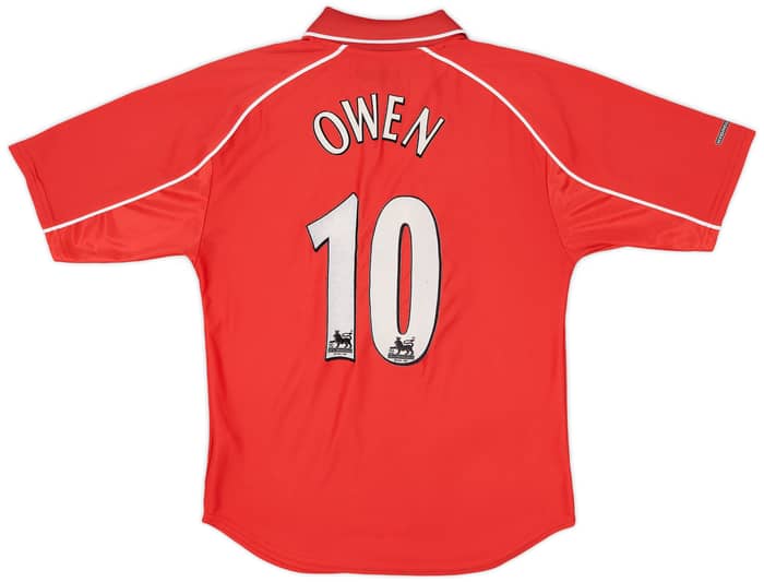 2000-02 Liverpool Home Shirt Owen #10 - 7/10 - (XS)