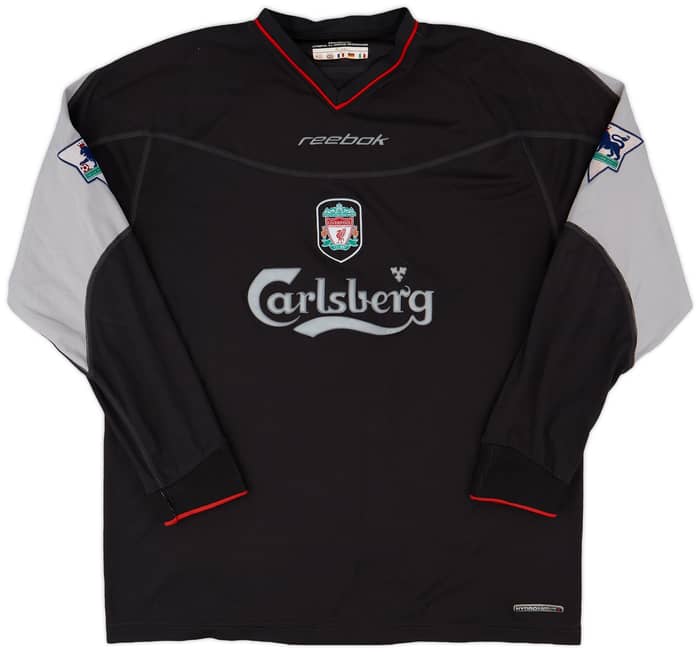 2002-04 Liverpool Away L/S Shirt Gerrard #17 - 6/10 - (L)