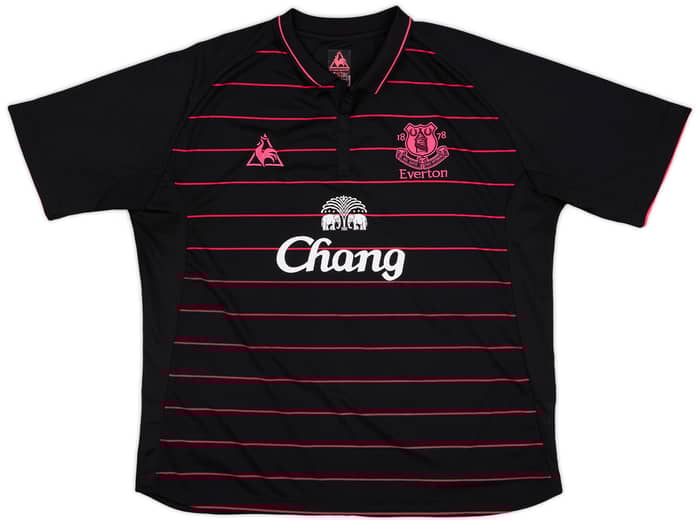 2009-10 Everton Away Shirt Baines #3 - 8/10 - (XXL)