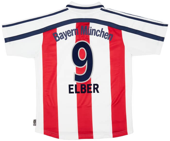 2000-01 Bayern Munich Away Shirt Elber #9 - 7/10 - (XL.Boys)